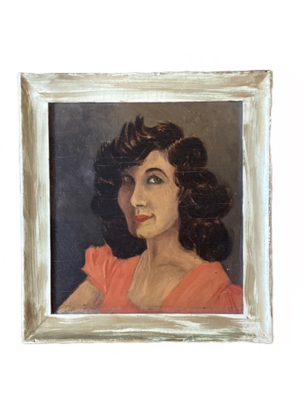 Original Vintage Portrait of Female